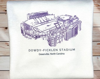 Dowdy Ficklen Stadium shirt East Carolina University home of the East Carolina Pirates