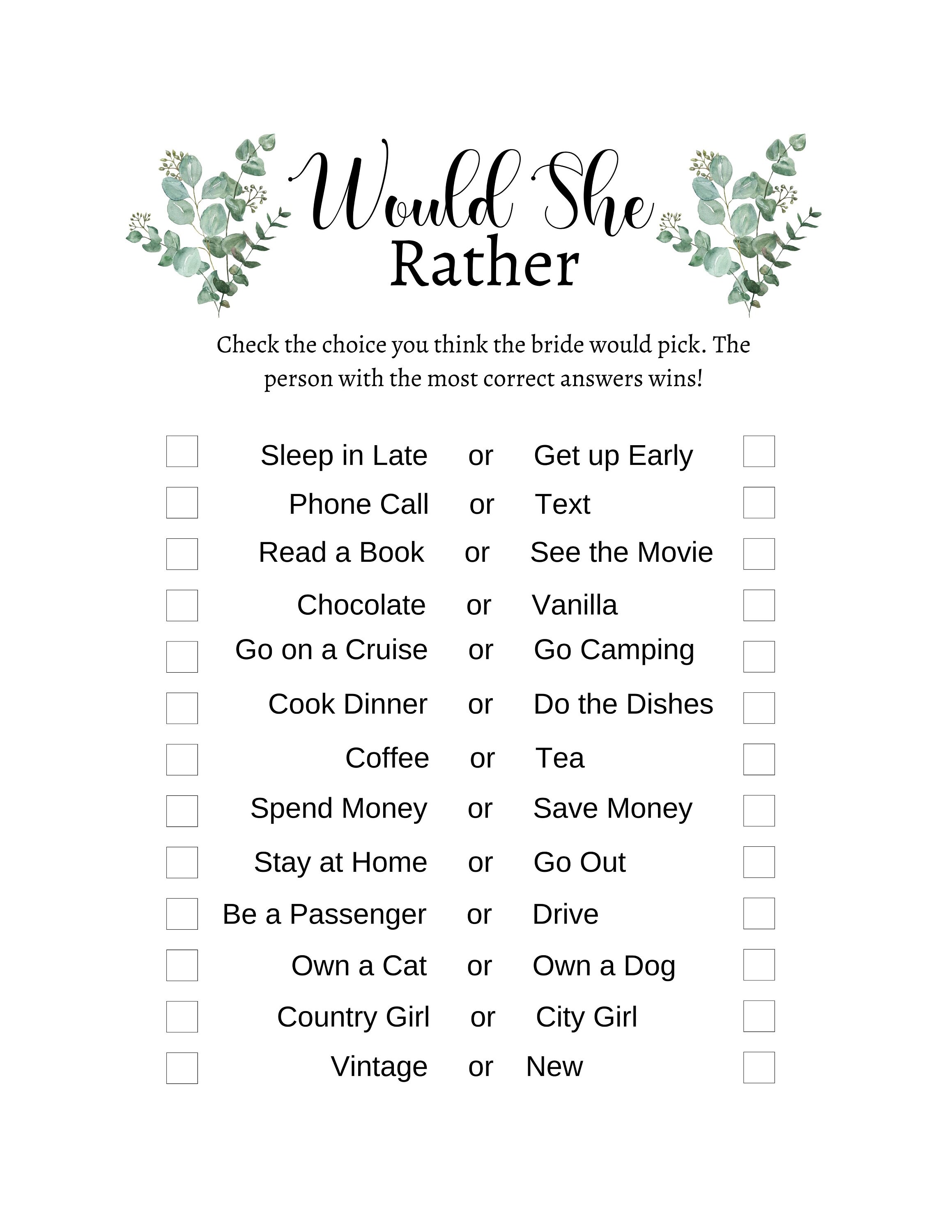 Wedding Shower Game Bundle Wedding Shower Games Printable - Etsy
