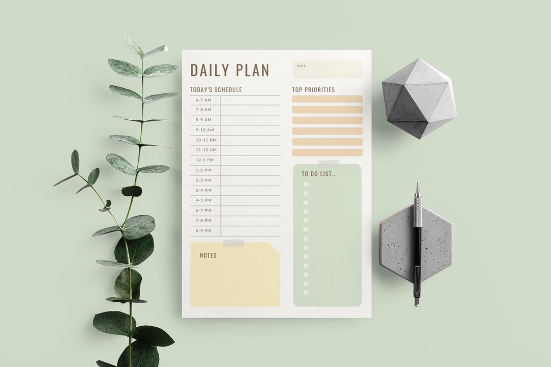 Daily Planner Printable, to Do List, Daily Planner, Organize, PDF ...