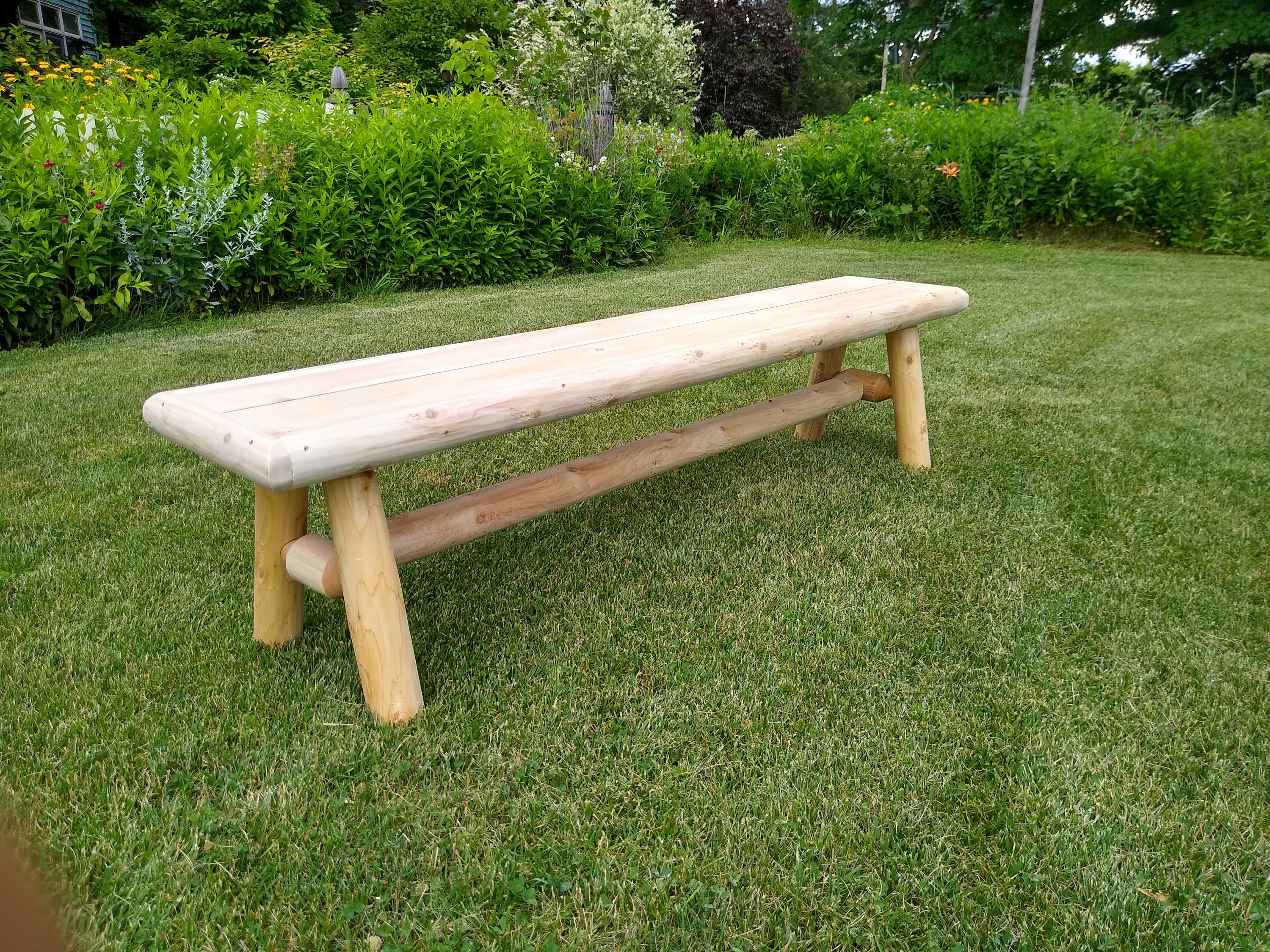 Wood bench,outdoor modern rustic garden patio entryway dining farmhouse