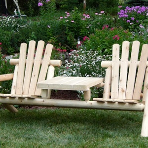 Wood Garden Bench,  Classic  Bench, Wooden Outdoor Furniture, Rustic Farmhouse, Wood Park Bench by Cedar Creek Direct