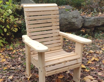 Outdoor furniture, custom patio furniture, High Rollback Cedar Outdoor Chair