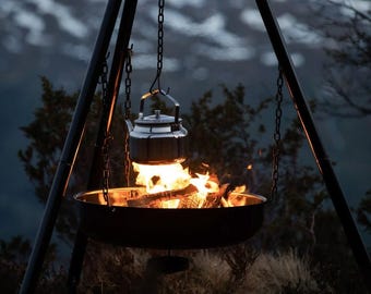 Heavy Duty Steel Fire Pit: Outdoor Patio Fire Kettle