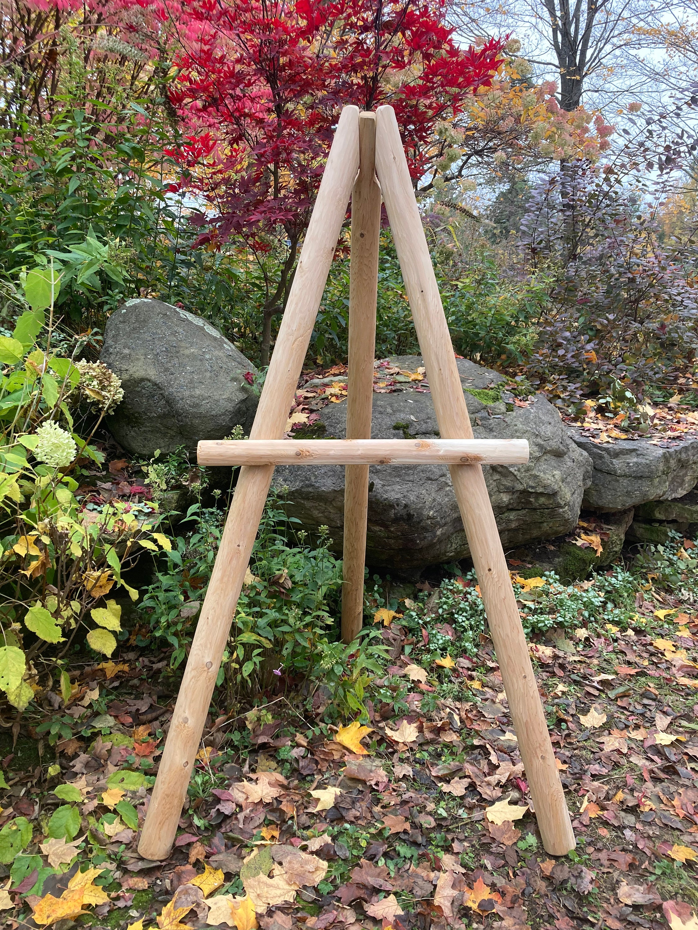 Easel Stand for Wedding Sign Gold Floor Easel, Painted Metallic