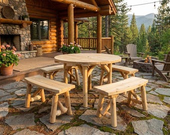 Handcrafted Patio Furniture Set - Outdoor Living Decor