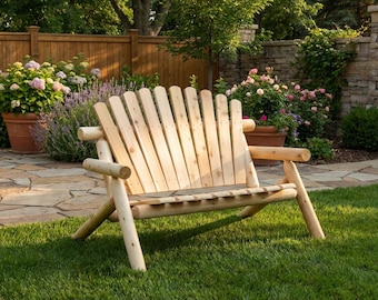 Wood bench,outdoor modern rustic garden patio entryway handmade furniture