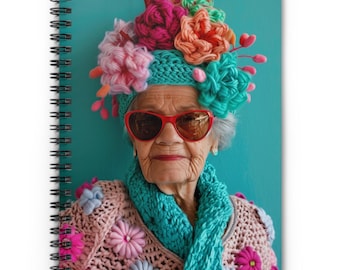 Women of Yarn Spiral Notebook: Ruled Line Journal for Knitters