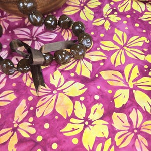 Batik Fabric by the Yard Purple Floral Batik Quilting Cotton Designer Tropical Print Sewing Material Premium Cotton Home Decor Pink Material