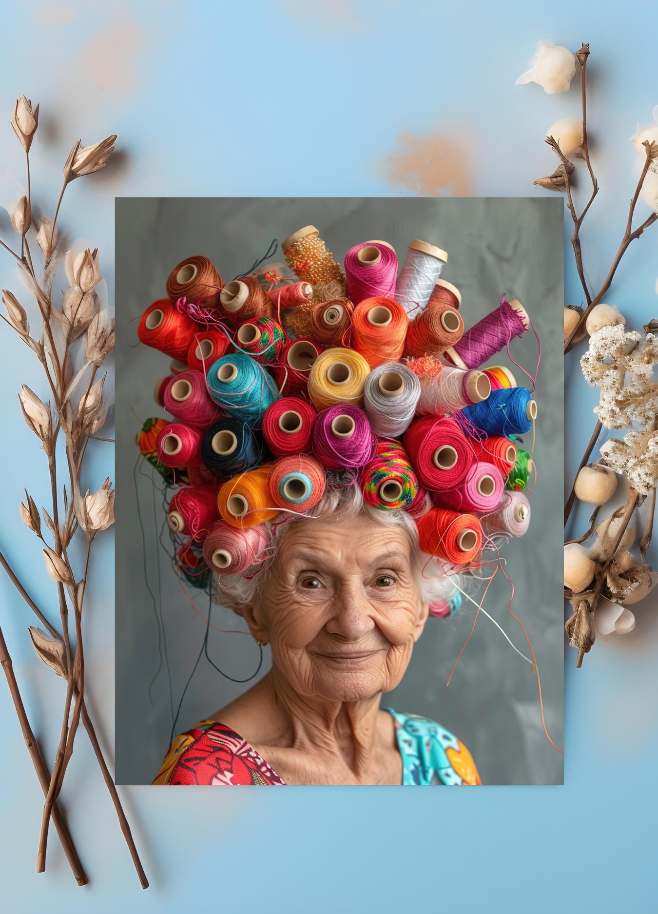 Whimsical Women in Threads Greeting Cards: Artsy Notecards (5-pack) - Etsy