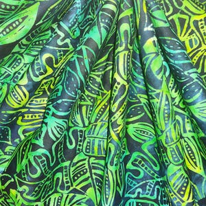 Palmenblätter Patchworkstoff: Lunn Studios Aloha Theme Verkauft als lose Ware