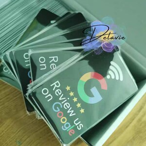 カスタム NFC レビューカード | タップしてレビュー | Google、Facebook、Instagram、Yelp、Tripadvisor、TikTok