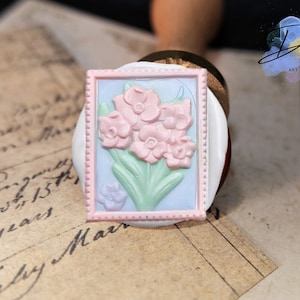 Sello de lacre de Narciso: Sello floral para sobres, papelería para bodas, envoltura de regalos, kit de sellos de lacre botánicos