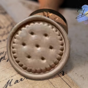 Timbro sigillo di ceralacca per biscotti – Timbro carino/di ispirazione vintage per gli amanti della cucina, confezioni regalo, inviti di nozze e scrapbooking
