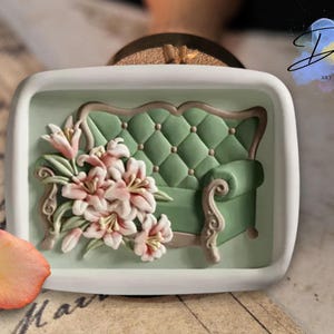 Blumen sessel stempel, Blumen stempel, Blumen stempel, Hochzeitseinladung, Geschenk verpackung, DIY Umschlag stempel