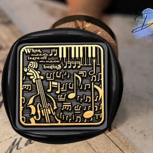 Sello de lacre para violonchelo: elegante diseño musical para invitaciones de boda, cartas y envoltorios de regalos.