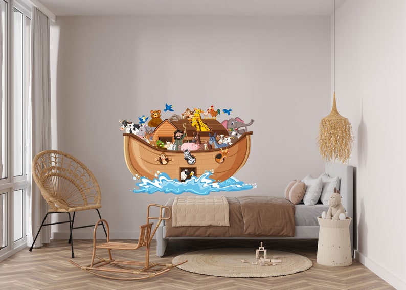 Noahs Ark Sticker Wall Decal Etsy