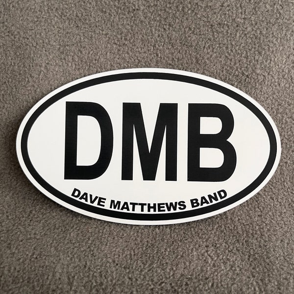 Dave Matthews Band -  European Style Oval Car Badge