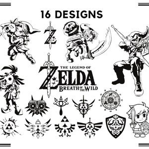 The Legend of Zelda SVG Bundle / Zelda Vector Cut Files / Video Game