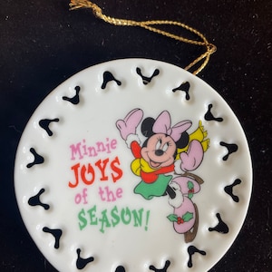 Minnie Mouse Minnie Joys of The Season ornament by ENESCO for Mickey & Co
