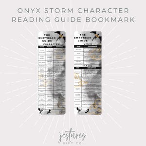 Guide Empyrean Marque-page | Référence du personnage et de la magie d'Onyx Storm