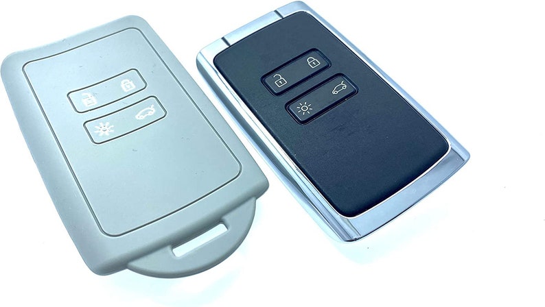 Etui Key Cover Housse de protection en silicone pour Dacia Renanult 4 Button Keyless Card 2016-20 Kadjar Koleos Megane Captur Dancia image 7