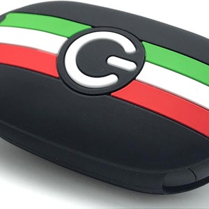 Key Case Cover For Fiat 500e Electric 2021 2022 2023 2024 2025 EU UK USA Australia New 2025 Fiat 500e 500 (Black Italy Flag)