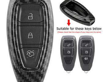 Custodia per chiave Ford a 3 pulsanti: plastica rigida ABS, protezione da graffi e urti