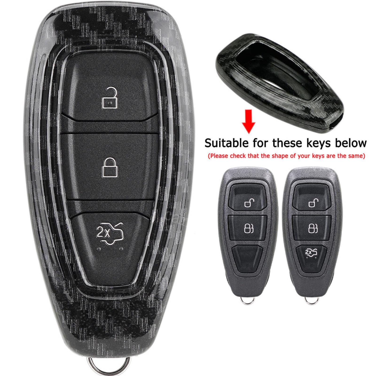 Custodia Silicone Telecomando Auto 3 Pulsanti Senza Chiave Per Ford (Focus, Fiesta, Kuga) – Colore Blu