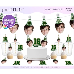 Custom Face Birthday Banner: Personalized Photo Party Decor