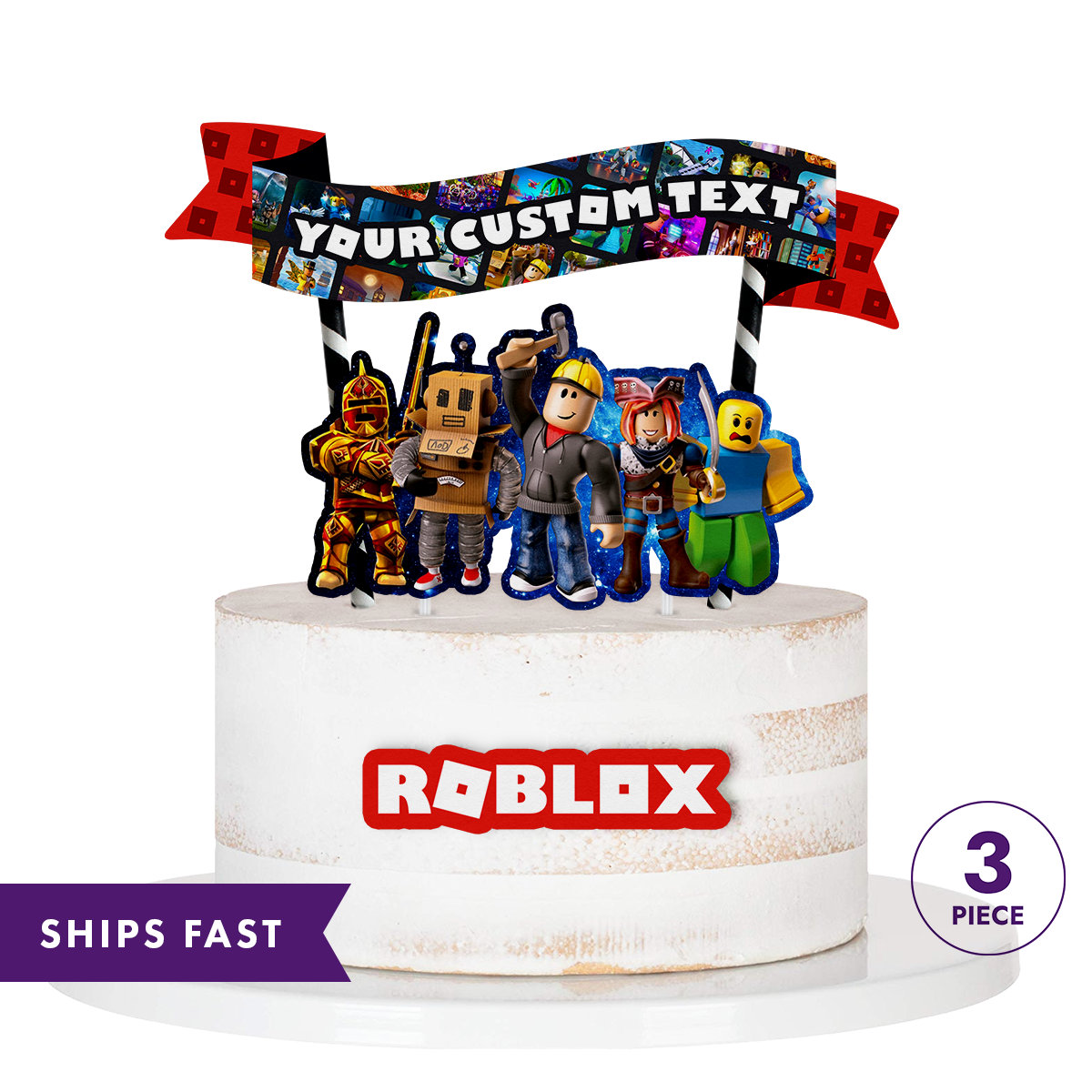 Boy ROBLOX Cake Topper - Etsy