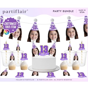 Custom Head Birthday Banner, Custom Birthday Photo Banner, Face Banner, Personalized Birthday Banner Any Age