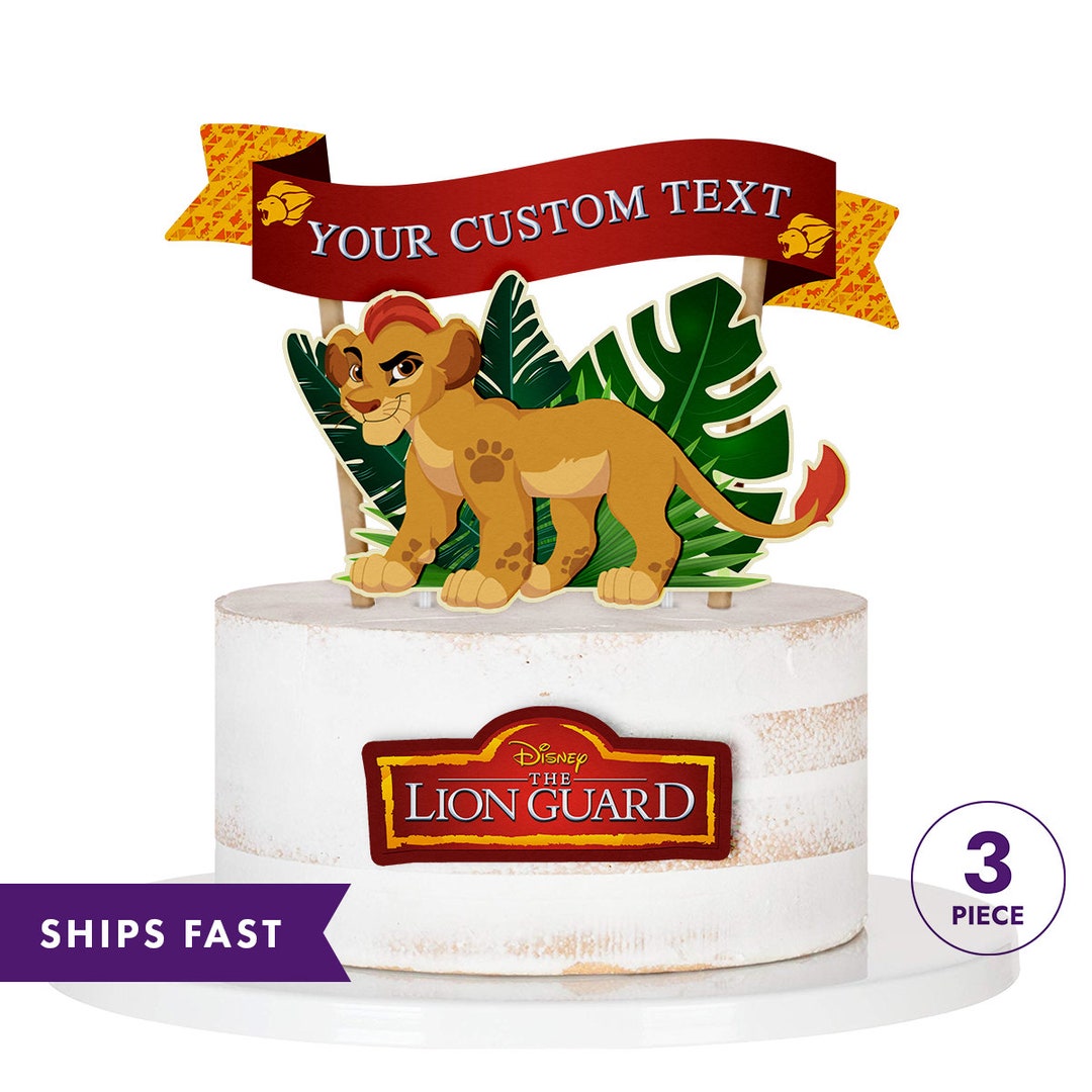LION GUARD Cake Topper Personalized LION Guard Cake Topper Etsy