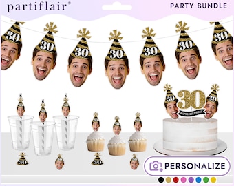 Custom Face Birthday Banner: Personalized Photo Party Decor