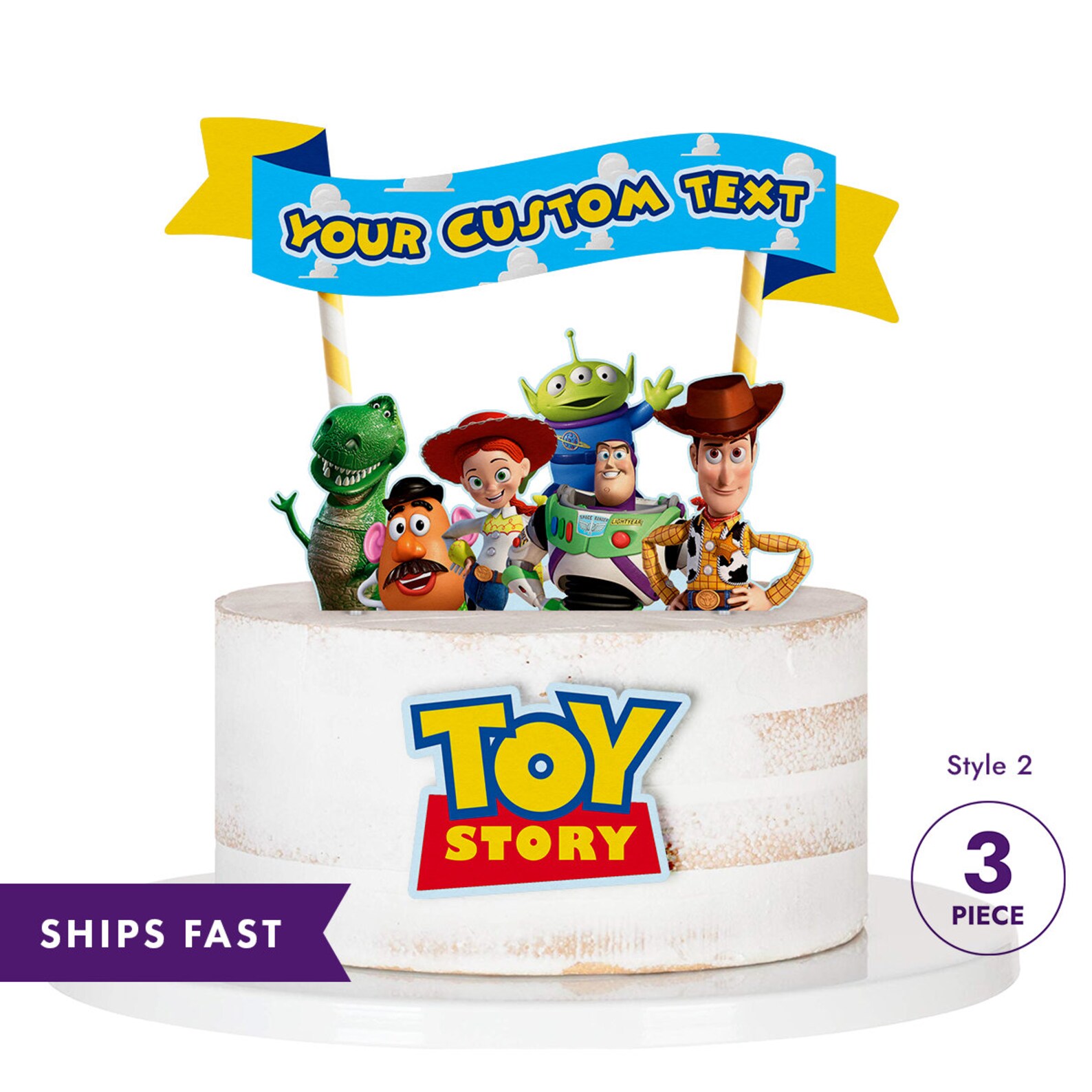 TOY STORY Inspired Cake Topper Personalized Cake Topper Toy Etsy