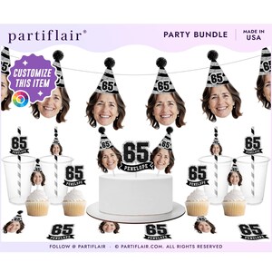 Custom Head Birthday Banner, Custom Birthday Photo Banner, Face Banner, Personalized Birthday Banner Any Age