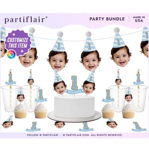 Custom Face Birthday Banner: Personalized Photo Party Decoration