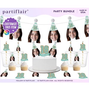 Custom Head Birthday Banner, Custom Birthday Photo Banner, Face Banner, Personalized Birthday Banner Any Age