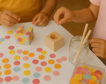 Craft kit for children's birthdays - crafts for kids - up to 8 children - DIY candle holder set