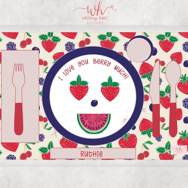 Laminated Placemats for Kids Etsy