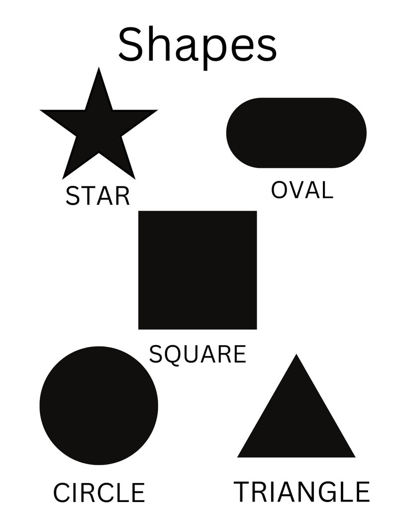 Shapes and Colors Printable Personalized Coloring Book for 34 Etsy