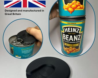 Adattatore per sollevare la linguetta di lattine/barattoli Heinz e per impilare altri oggetti!