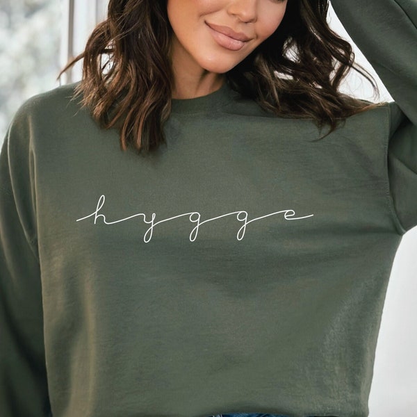 Hygge Sweatshirt, Simple Hygge Crewneck, Cozy Sweatshirt, Hygge Gift, Winter Sweatshirt - Unisex, 2 Colors