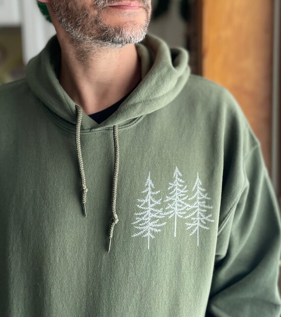 Secret Forest Hygge Hoodie Green Unisex Hoodie Minimalist - Etsy Norway