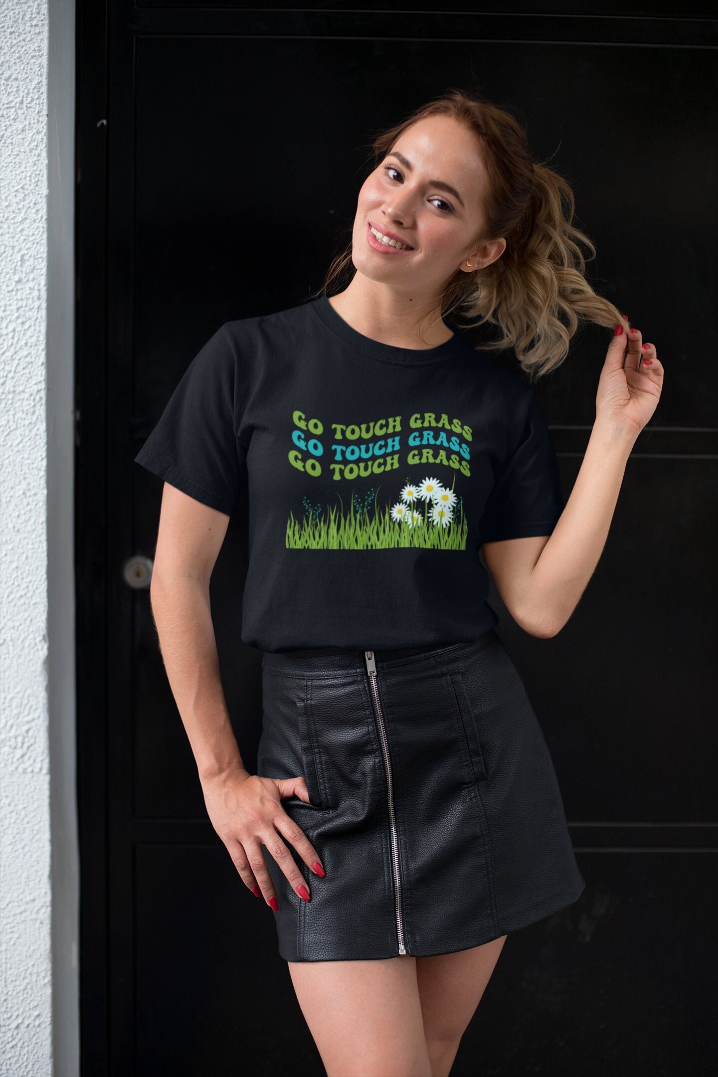  Go Touch Grass - Funny Meme T-Shirt : Clothing, Shoes & Jewelry