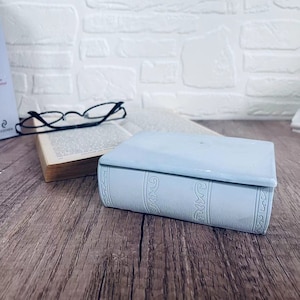 Book Shape Silicone Mold: Candle Jar, Concrete, Plaster, Resin