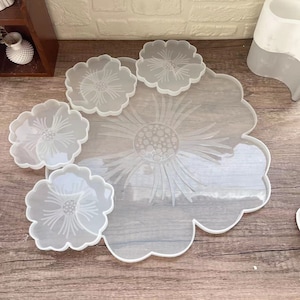 Siliconenmal Sakura Flower Coaster: hars, gips, beton