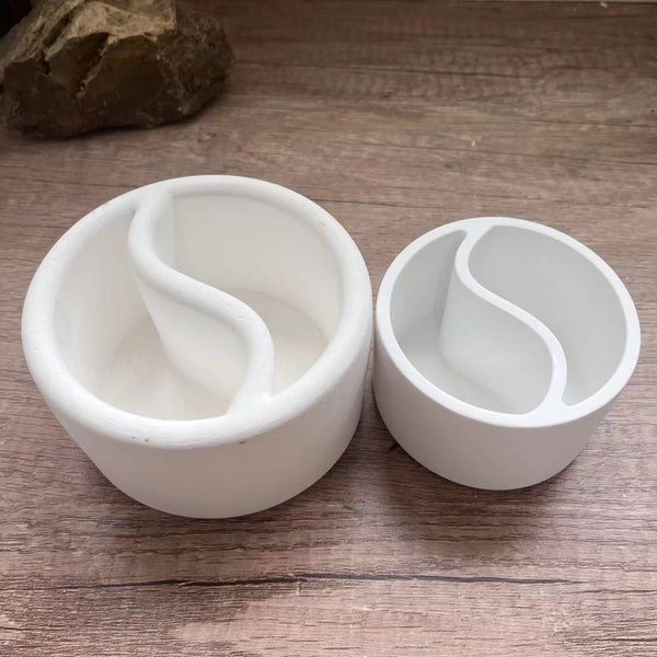 Béton Yinyang bougie pot planteur moule succulent pot moule silicone moule plâtre moule béton moule beauté moule