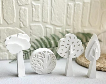 Round Embossed Life of tree abstract tree silicone mold candle mold aroma mold secent mold plaster mold concrete mold home deco beauty mold