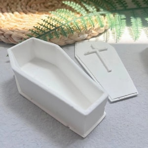 Vampire Coffin Box Silicone Mold: Candle Jar, Resin, Plaster