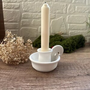 Round Handle Candle Holder Silicone Mold: Concrete, Plaster, Resin image 5